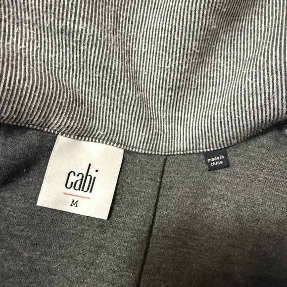 Cabi Drop-off pinstripe zip-up - gray color - Picture 4 of 13